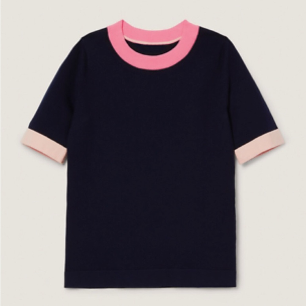 Boden Color Block Abingdon Knitted Tee